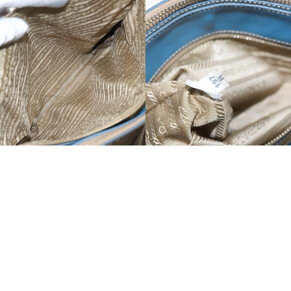 PRADA Hand Bag Canvas Beige Gold - Picture 13 of 13
